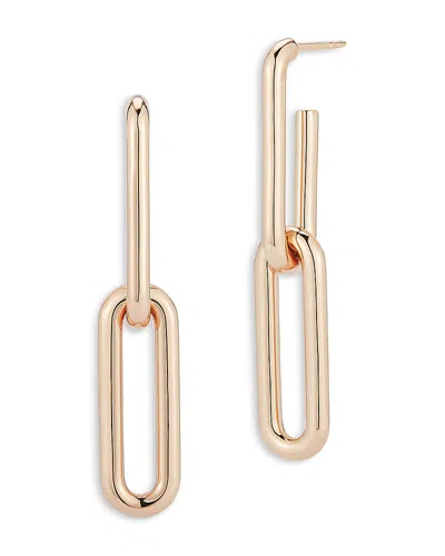Walters Faith Elongated Chain Link Drop Earrings In 18k Rose Gold