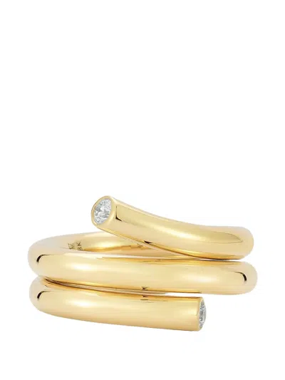 Walters Faith End Double Row Thoby Spiral Diamond Ring In Gold