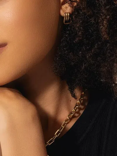 Walters Faith Huxley Coil-link Huggie Earrings In Gold