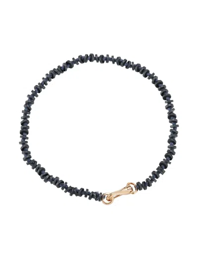 Walters Faith Matte Hematite Beaded Bracelet In Blue