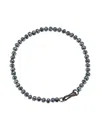 Walters Faith Polished Beaded Bracelet In Metallic