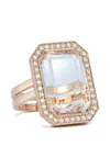 Walters Faith Rock Crystal And Diamond Ring In Brown