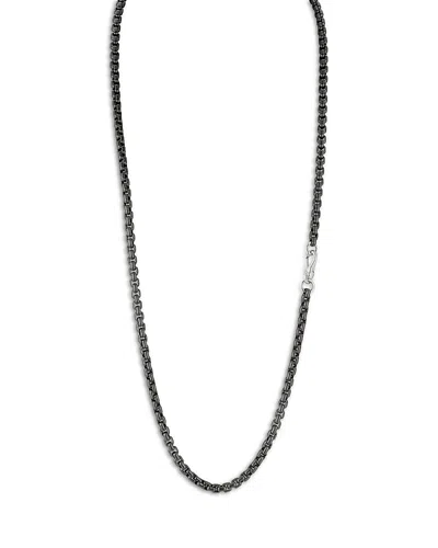 Walters Faith Sterling Silver Garnett Chain Link Necklace, 22 In Black