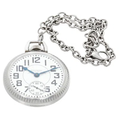 Pre-owned Waltham 16 Size 23 Jewel Vanguard Circa 1937 Open Face Railroad Pocket Watch In Multi
