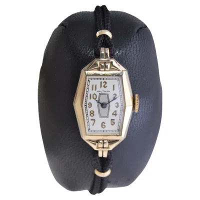 Pre-owned Waltham Gold Filled Art Deco Ladies Wrist Watch In Multi