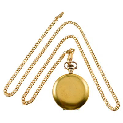 Pre-owned Waltham Gold-filled Hunters Case Pocket Watch Circa 1896 With Rare Bloom Finish In Multi