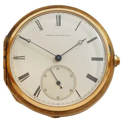 Pre-owned Waltham Presidential Presentation Model 1862 18k Yellow Gold Pocket Watch