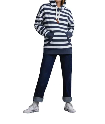 Wanakome Billie Hoodie In Navy/white In Blue