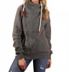 Wanakome Juniper Side Zip Hoodie In Charcoal In Gray