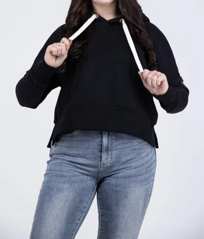Wanakome Leila Cropped Hoodie In Black