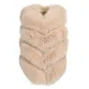 Wanan Touch Ami Beige Fox Fur Vest