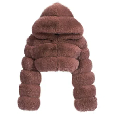 Wanan Touch Amira Brown Fox Fur Jacket