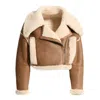 Wanan Touch Brown Mous Jacket In Leather