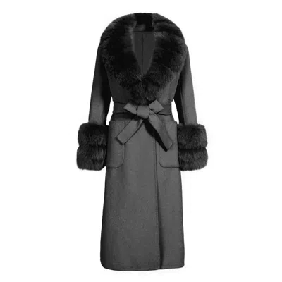Wanan Touch Coat Lebonè Black Mixed Cashmere