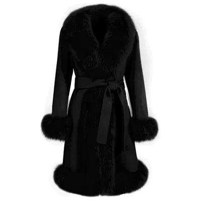 Wanan Touch Coat Liberty Black Mixed Cashmere
