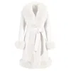 Wanan Touch Coat Liberty White Mixed Cashmere