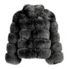 Wanan Touch Enry Black Fox Fur Jacket