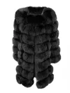 Wanan Touch Extra Black Fox Fur Jacket