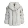 Wanan Touch Jacket Nevel Grey Natural Fox Fur