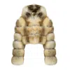 Wanan Touch Leon Two-tone Fox Fur Jacket