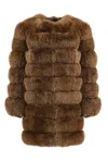 Wanan Touch Lovely In Fox Fur Coat