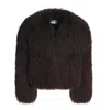 Wanan Touch Loyenne Brown Coat In Lambskin