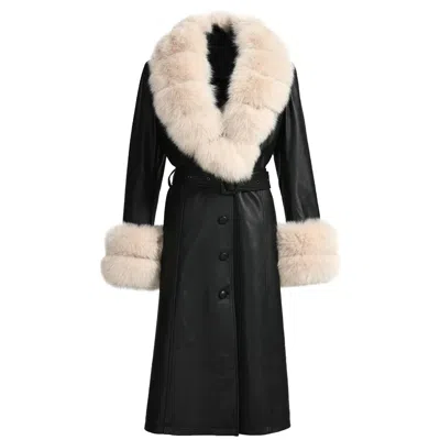 Wanan Touch Lux Special Black Leather Coat