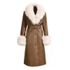 Wanan Touch Lux Special Brown Leather Coat