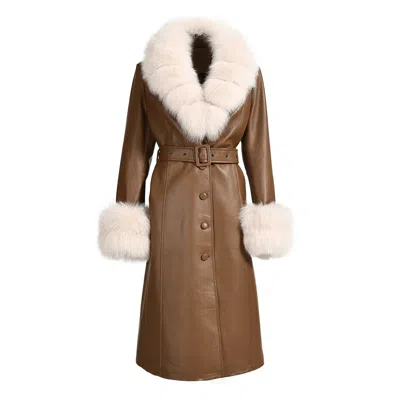 Wanan Touch Lux Special Brown Leather Coat