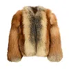Wanan Touch Pamel Multicolor Fox Fur Jacket