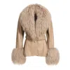 Wanan Touch Pegghy Leather Beige