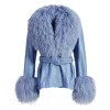 Wanan Touch Pegghy Leather Blue