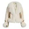 Wanan Touch Rossella Jacket In White Suede