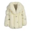 Wanan Touch White Fox Fur Mou Jacket