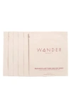 Wander Beauty Baggage Claim Gold Eye Masks X 6 - One Size In Gold