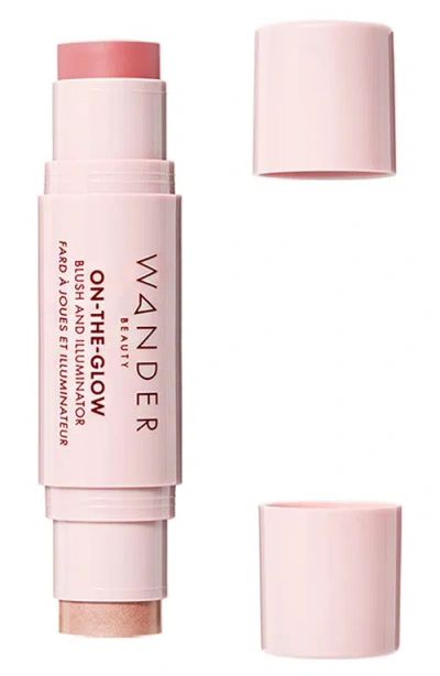 Wander Beauty On-the-glow Blush & Illuminator Coral Rose/nude 0.4 Oz, 12g