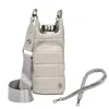 Wanderfull Unisex Vegan Leather Hydrobag With Strap Bundle In Soft Gray In Multi