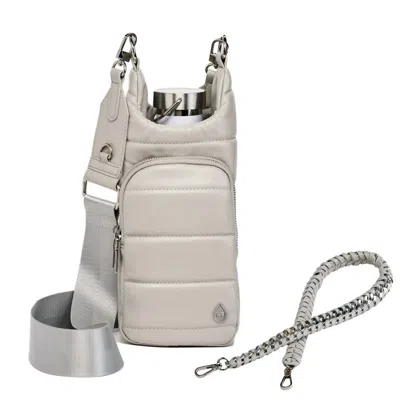 Wanderfull Unisex Vegan Leather Hydrobag With Strap Bundle In Soft Gray In Multi