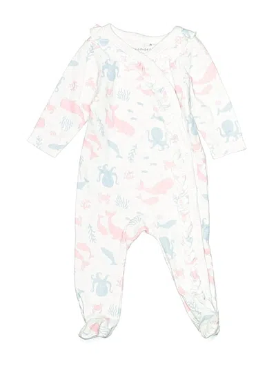 Pre-owned Wandering Sage Babies' Long Sleeve Outfit In White