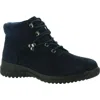Wanderlust Boston Womens Lace-up Booties In Blue