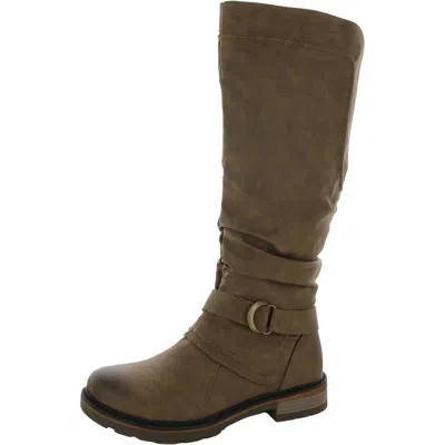 Wanderlust Fiona 3 Womens Leather Insulated Footbed Knee-high Boots In Green