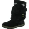 Wanderlust Nita Womens Waterproof Suede Winter & Snow Boots In Black