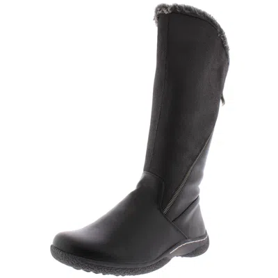 Wanderlust Teo Womens Faux Leather Knee-high Boots In Black