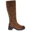 Wanderlust Women's Ella Waterproof Casual Tall Boots In Dark Tan In Brown