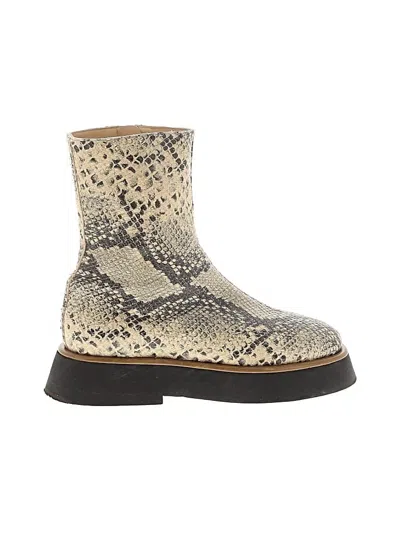 Pre-owned Wandler Ankle Boots In Brown