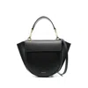 Wandler Hortensia Mini Smooth Leather Shoulder Bag In Black