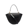 Wandler Hortensia Mini Smooth Leather Shoulder Bag In Black