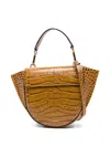 Wandler Mini Hortensia Embossed Cross-body Bag In Brown
