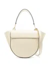 Wandler Beige Shoulder Bag With Structured Flap In White