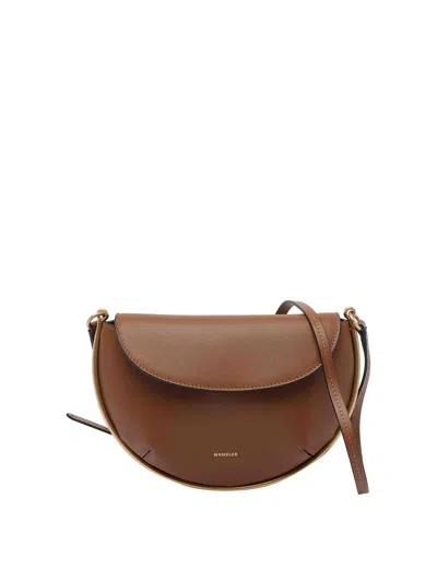 Wandler Mini Kate Crossbody Bag In Brown
